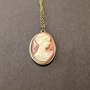 Vintage Cameo Faux Necklace